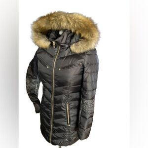 Sam Edelman Charcoal-greenish-gray, Down coat, wmns Sz Sm